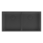 Кухонная мойка Lemark PRORAN 900 прямоугольная с двумя чашами из нержавеющей стали цвет: Чёрный матовый (9932140) Кухонная мойка Lemark PRORAN 900 прямоугольная с двумя чашами из нержавеющей стали цвет: Чёрный матовый (9932140)