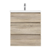 AM.PM GEM S, База под раковину, напольная, 75 см, 3 ящика, светлый дуб (M91FSX0752OF)