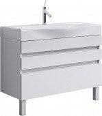 Тумба с умывальником напольная AQWELLA 5 STARS - Bergamo 100 (Ber.01.10/n/W)