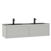 Тумба с раковиной ORKA Lisbon 130 подвесная, кашемировый матовый (5001441)