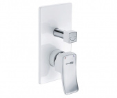 Aller 10641WHITE Смеситель для ванны и душа WasserKRAFT (10641W)