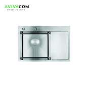 Кухонная мойка AVIVACOM 65*48 сатин, левая (S6548L)