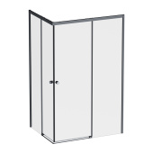 Душевое ограждение Am.Pm X-Joy Square Slide 120х90, черный, прозрачное (W94G-403-12090-BТ)