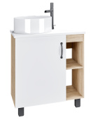 Тумба Grossman напольная "ФЛАЙ-70 см" дуб сонома/белая (ум.Фостер-70) (107001) Тумба Grossman напольная "ФЛАЙ-70 см" дуб сонома/белая (ум.Фостер-70) (107001)