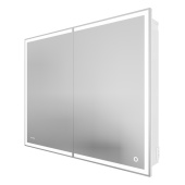 Шкаф-Зеркало Grossman "МЕРКАДО-90 см" универсал. с LED подсветкой (209003)