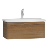 Шкаф Vitra Nest с раковиной c 1м ящиком, 80 см, с LED подсветкой, цвет натуральная древесина (56138)