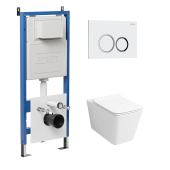 Комплект 3 в 1: инсталляция 900.K31.01.000+клавиша 700.K31.01.000.000 белый глянц.+унитаз GR-4414S (97.4414S.01.000)