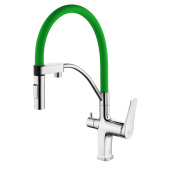 Смеситель Lemark Comfort для кухни с подключением к фильтру с питьевой водой (LM3074C-Green)