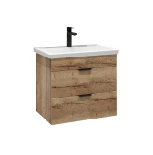 Тумба Grossman подвесная "ФОРТА-60 см" с 2-я ящ. дуб галифакс (ум.Фостер-60) (106005)