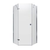 Душевая ширма Тритон Сигма-Хром, 100х100, пятиуг., (2 места) (Щ0000056790)