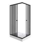 Душ. уголок NG-018-14QT (1000х800х1950) низкий поддон(13см) стекло ТОНИРОВАННОЕ, 2 места (_0181432QT)