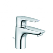 KLUDI PURE&SOLID Однорычажный смеситель на умывальник 75, без донного клапана, для безнапорных нагревателей (342760575)