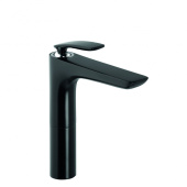 KLUDI BALANCE Смеситель на умывальник, высота 272 мм, чёрный матовый/хром (522968775)