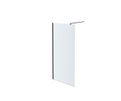 Душевая перегородка Aquatek Walk in с держателем 1000x2000 профиль черный, стекло прозрачное (AQ WIW 10020BL)