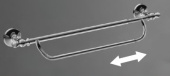 Двойной полотенцедержатель ART&MAX ANTIC CRYSTAL с регулировкой длины от 55 до 80 см, хром (AM-E-2648CLS)