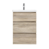 AM.PM GEM S, База под раковину, напольная, 60 см, 3 ящика, светлый дуб (M91FSX0602OF)