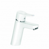 Смеситель для раковины KLUDI PURE EASY однорычажный,без донного клапана/13х16/ (белый/хром) (372929165)