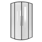 Душ. ограждение NG-6826-34BLACK (90*90*195) полукруг, раздвижная, черный матов, стекло прозрач, 1 место (NG-6826-34BLACK) Душ. ограждение NG-6826-34BLACK (90*90*195) полукруг, раздвижная, черный матов, стекло прозрач, 1 место (NG-6826-34BLACK)