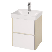 Тумба-умывальник Aquaton Сканди 45 Белый/Дуб Верона (1A251601SDB20)