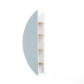Зеркало-Пенал Jorno Solis new 34 (маленький полукруг) (Sol.11.34/W/JR)