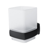 AM.PM Gem, Стеклянный стакан с настенным держателем, черный (A9034322)