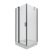 Душевое ограждение Тритон Йота-Блэк, 90х90, квадр, подд (3 места+сифонD90мм) (Щ0000054037)