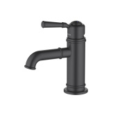 Смеситель для раковины 72, без донного клапана AQUATEK, матовый черный КЛАССИК (AQ1510MB)