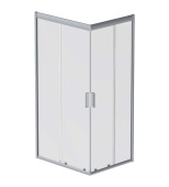 AM.PM Gem душ.ограждение 100х80 прям.,стекло прозрачное, профиль мат.серебро,без поддон (W90G-404-100280-MT)