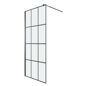 Душевая перегородка Niagara Eco NG-552-70BLACK (70х190) черный,стекло клетка,1 место (NG-552-70BLACK) Душевая перегородка Niagara Eco NG-552-70BLACK (70х190) черный,стекло клетка,1 место (NG-552-70BLACK)