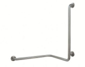 Поручень Nofer настенный правый под двумя углами 90* для людей с ограниченными возможностями, глянцевый (15050.B)