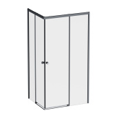 Душевое ограждение Am.Pm X-Joy Square Slide 100х80, черный, прозрачное (W94G-403-10080-BТ)