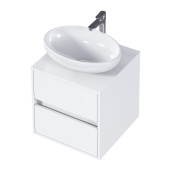 Тумба 1Marka Veil 50П (490х560х400) 2я белая аляска (Ц0000034030)