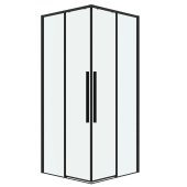 Душ.ограждение 300.K33.01.9090.21.00 Galaxy (90*90*195) квадрат,раздвиж,черн.мат., стекло прозрач,1место (300.K33.01.9090.21.00)