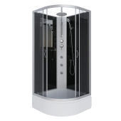 Душ.каб. NG-3503-14BKTG (800х800х2100-2400) средний поддон(26см) стекло ТОНИРОВАННОЕ 4 места (35031434BKTG)