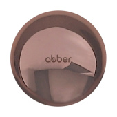 Накладка на слив для раковины ABBER розовое золото, керамика (AC0014RG)