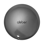 Накладка на слив для раковины ABBER серебро, керамика (AC0014GS)