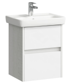 Подвесная тумба Aqwella City в цвете дуб канадский с двумя ящиками с умывальником (CI0105DK)