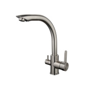 Gappo смеситель д/кухни ф35. фильтр д/питьевой воды нерж/сталь (G4399)