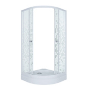 Душевое ограждение Тритон Стандарт 100*100 А 1/4 круга, низ. подд., Аква, Мозаика, Белый (3 места+сифон D90мм) (Щ0000025927) Душевое ограждение Тритон Стандарт 100*100 А 1/4 круга, низ. подд., Аква, Мозаика, Белый (3 места+сифон D90мм) (Щ0000025927)