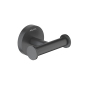 Крючок двойной AQUATEK, матовый черный ОБЕРОН (AQ4202MB)