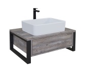 Консоль подвесная Grossman "ФАРГО-70 см" с 1-м ящ. бетон пайн (ум.GR-3013/3016) (106013) Консоль подвесная Grossman "ФАРГО-70 см" с 1-м ящ. бетон пайн (ум.GR-3013/3016) (106013)