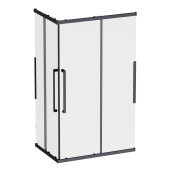 Душевое ограждение Am.Pm Func Square Slide 120х80, черный, прозрачное (W84G-403-12080-BТ)