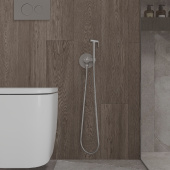 Гигиенический душ с термостатическим смесителем Oliveeka OL-829909-BN, никель матовый