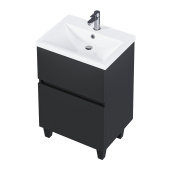 Тумба 1Marka Aris 70Н (690х870х440) 2я антрацит/монолит дарк (Ц0000035780)