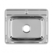 Мойка, нержавеющая сталь, полированная, 530*430, Basic, IDDIS (BAS53P0i77)