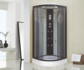 Душ.каб. NG-1902-01 (1000х1000х2200) низкий поддон(16см) стекло ТОНИРОВАННОЕ 4 места (19020134)