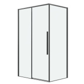 Душ.ограждение 120.K33.01.1490.42.00 Galaxy (140*90*195) графит сатин, стекло прозрачное, 2 места (120.K33.01.1490.42.00)