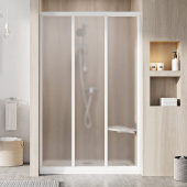 Душевая дверь раздвижная Ravak Supernova ASDP3-120 белый+грейп (00VG0102ZG)