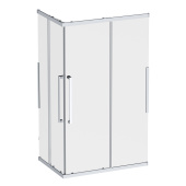 Душевое ограждение Am.Pm Func Square Slide 120х80, мат хром, прозрачное (W84G-403-12080-MТ)