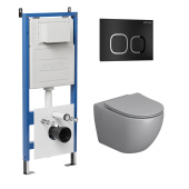 Комплект 3 в 1: инсталляция 900.K31.01.000+клавиша 700.K31.02.210.210+унитаз GR-4411S (97.4411S.02.210)